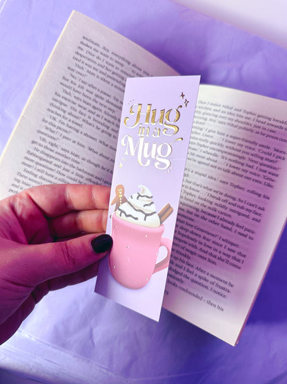 Hug in a Mug Gold Foiled Bookmark