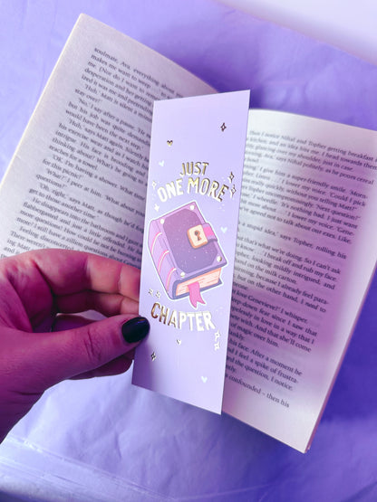 One More Chapter Gold Foiled Bookmark