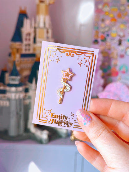 You are Truly Magical Wand Gold Enamel Pin