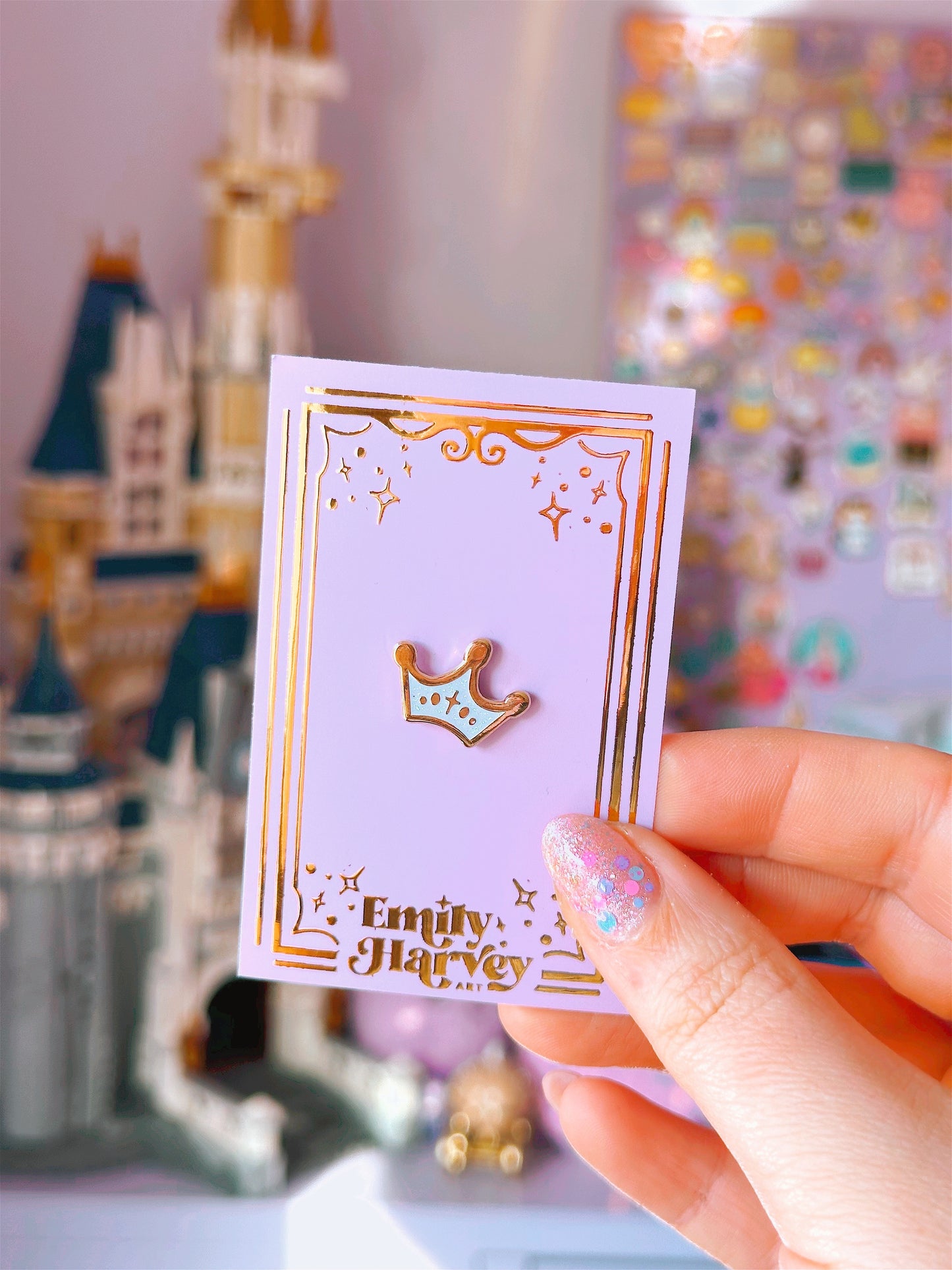 Fairytale Crown Mini Enamel Pin