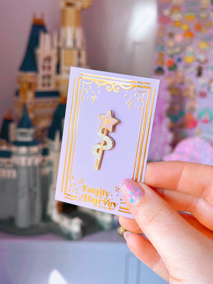 You are Truly Magical Wand Gold Enamel Pin