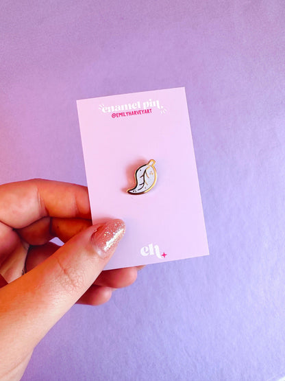 Leaf Mini Enamel Pin - Emily Harvey Art