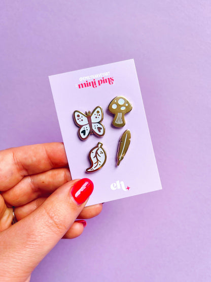 Leaf Mini Enamel Pin - Emily Harvey Art