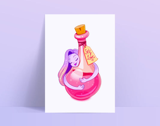 Self Love Potion A5 Art Print